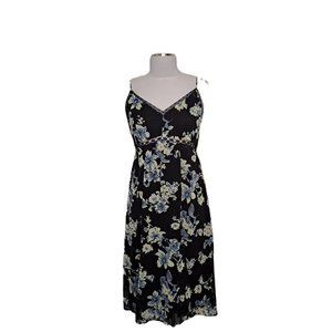 Soprano Floral Lined Dress Spaghetti Straps Multicolor Size L New with Tag